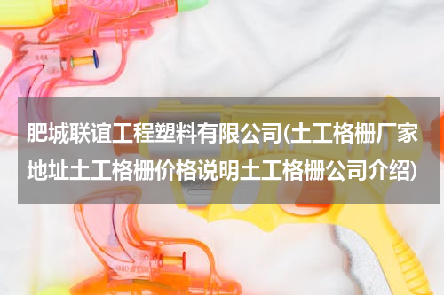 肥城联谊工程塑料有限公司(土工格栅厂家地址土工格栅价格说明土工格栅公司介绍)