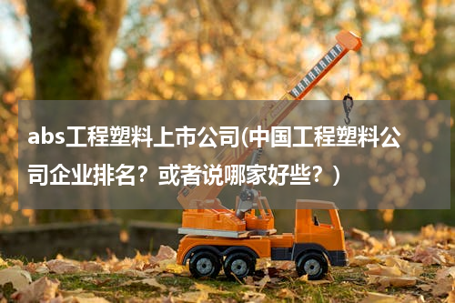 abs工程塑料上市公司(中国工程塑料公司企业排名？或者说哪家好些？)