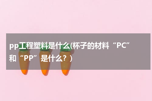 pp工程塑料是什么(杯子的材料“PC”和“PP”是什么？)